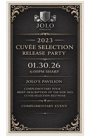 2023 Cuvée Selection Release Party Jan 30 2026 6PM