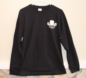 Tee Shirt Long Sleeve Black With Logo Large