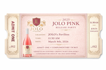 2025 JOLO PINK Release Party March 8th 11:30AM