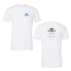 Tee Shirt JOLO Logo With Beach Bubbles White Short Sleeve XLarge